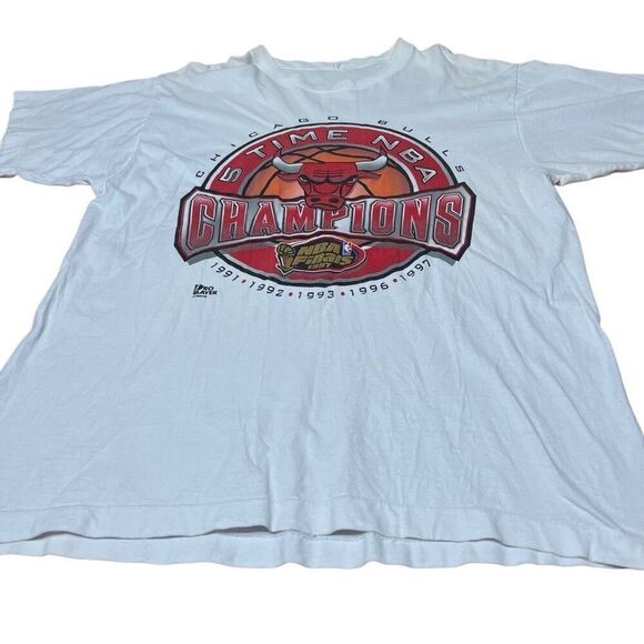 Vintage 90s Bulls Era T Shirt Bundle Lot 4 Men’s XL - Picture 9 of 16